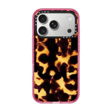 Imagem de CASETiFY Capa Impact para iPhone 17 Pro [fina/compatível com Magsafe/2,5 m. Proteção contra quedas de grau militar 4X] - Carapaça de tartaruga - Rosa