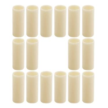 Imagem de TYHI Buchas de mola de folha de reboque (pacote com 16) - Elimina ruídos e balanços, buchas de substituição de nylon resistente para molas e equalizadores de olho duplo, sem necessidade de graxa bucha