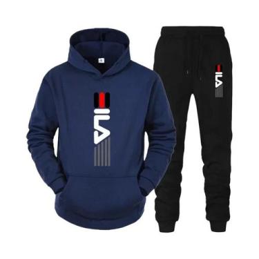 Imagem de Conjunto De Moletom Masculino Com Capuz E Calças De Moletom 2 Peças Ca