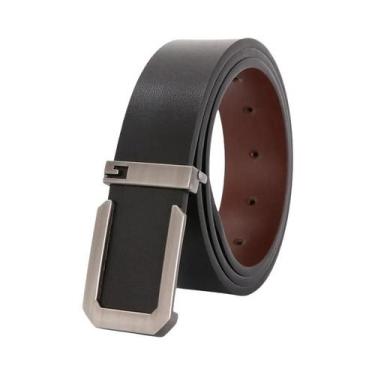 Imagem de Cinto Masculino De Couro Genuíno De Alta Qualidade, Luxuoso E Casual P