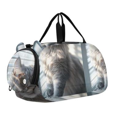 Imagem de Bolsa esportiva para meninos de fim de semana durante a noite, coalas abraçando chocolate, dia dos namorados, meninas, bolsas de viagem para crianças e danças, Óculos modernos de arte estética para