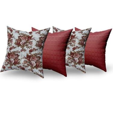 Imagem de Almofadas Decorativas 4 Unidades Com Ziper e Refil Silicone - RT MAGAZ