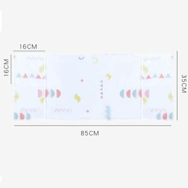 Imagem de GLOGLOW Cestas de Armazenamento Em Casa BIN e RECIMENTOS Tampa do Forno de Microondas, Bonitos de Armazenamento de Bolsos Duplos à Prova de Poeira