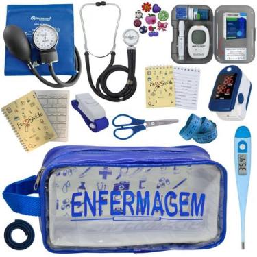 Imagem de Kit De Enfermagem Completo Medidor Glicose Aparelho Pressao - PREMIUM,