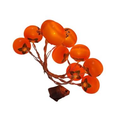 Imagem de Stgfyxgs Luminária decorativa de caqui, leve e charmosa, perfeita para criar um ambiente aconchegante em seu pátio ou árvore. Decoração criativa para, 1.5 M 10 Leds