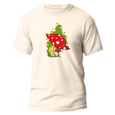 Imagem de  Camiseta Basica Algodão Premium Estampa Digital Cogumelo  - Pavesi, O