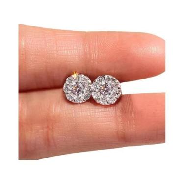 Imagem de Brincos De Zircônia Cúbica Femininos Da Moda, Brincos Delicados Em Bra