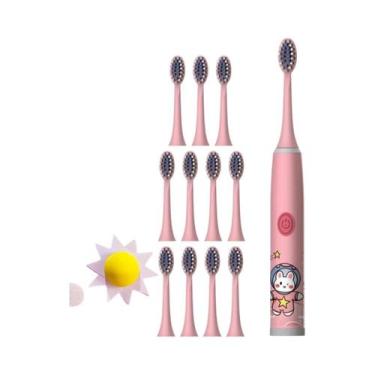 Imagem de Escova De Dente Elétrica Infantil Com Cerdas Macias, Série Espaço Em C