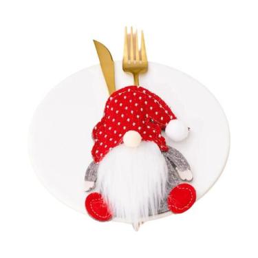 Imagem de Suporte Para Talheres De Natal Do Papai Noel, Bolsas Para Facas E Garf