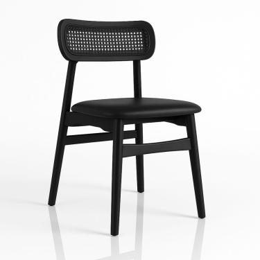 Imagem de Cadeira De Jantar Rainer Preta