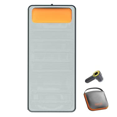 Imagem de Colchão de dormir auto-inflável uma peça leve ultraleve com bomba ar sem fio automática Tecido quente para acampamento caminhada mochilão isolante