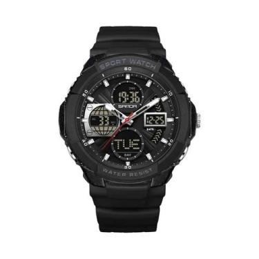 Imagem de Relógio Digital Masculino À Prova d'Água Com Duplo Display, Multifunci