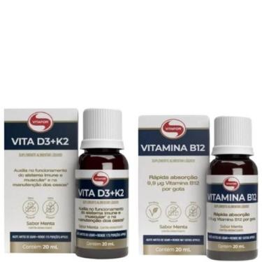Imagem de Combo Vitamina D3+k2 20ml + Vit B12 Metilcobalamina 20 Ml  - VITAFOR