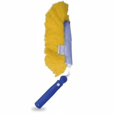 Imagem de Espanador Tira Pó Eletrostático Ñ Risca Cabo Angular Amarelo - Bralimp