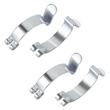 Imagem de PEUTIER 4 Peças De Clipes Para Filtro Ar Carro, Clipe Cobertura Metal Prateado Limpeza Caixa, Tampa Mola Aço, Acessórios, Reposição Toyota