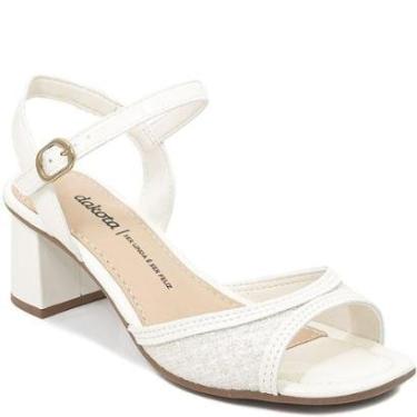 Imagem de Sandália Salto Bloco Fivela Glitter Dakota Y9744-Feminino