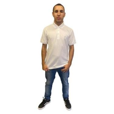 Imagem de Camiseta Masculina Gola Polo Pima Dudalina Branco-Masculino