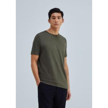 Imagem de Camiseta Manga Curta Masculina H+ - Hering, G, Verde militar