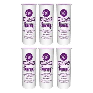 Imagem de Tinta Para Tecido Corante Roupas Vivacor Guarany 6U Vinho