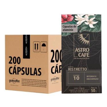 Imagem de Kit Cápsulas Astro Café Ristretto 200 Unidades - NoBrand
