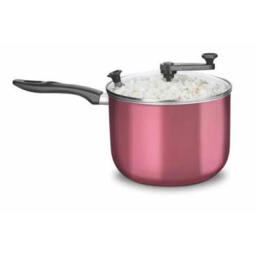 Imagem de Pipoqueira Antiaderente com tampa de vidro N22 4,8 Litros Cor Cereja C