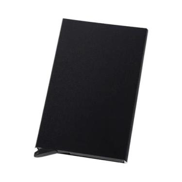Imagem de Carteira Inteligente RFID Preta, Fina E Minimalista, Porta-cartões Par