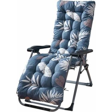 Imagem de Almofada para cadeira de descanso de pátio, 170 cm (67 polegadas), estampa floral, para uso interno e externo, com amarras. Almofada para sofá ou cadeira de balanço.