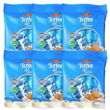 Imagem de Caramelo de leite sem lactose pacote 52g hué - kit 6 unidades
