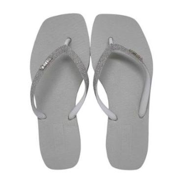 Imagem de Chinelo de Dedo Feminino Bico Quadrado Leve Brizza Arezzo-Feminino