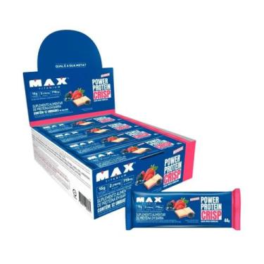 Imagem de Barra de Proteína Power Protein Crisp Caixa com 12un Max Titanium, Fru