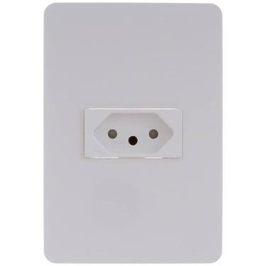 Imagem de Conjunto Tomada 2 Pinos + Terra 10 Amperes 250 Volts Branco S71302104 Schneider Cj Tomada 2p+t 1