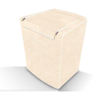 Imagem de Capa Para Lavadora Com Zíper Abertura Superior Bege G