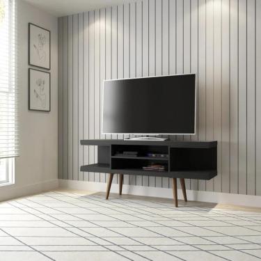 Imagem de Rack para TVs até 55 Utopia 135 cm Retrô 2 Nichos Sala Estar