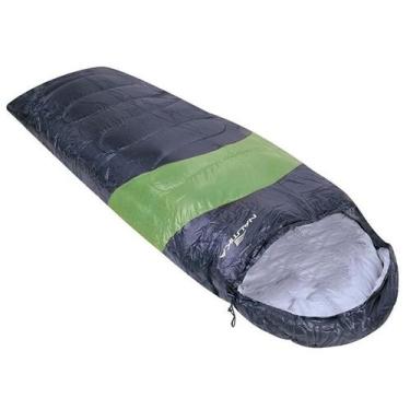 Imagem de Saco de dormir Viper de 5ºC a 12ºC Preto e Verde - Nautika