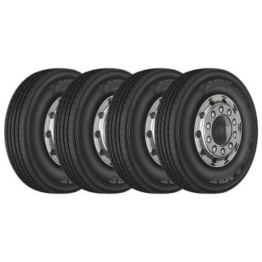 Imagem de KIT 4 Pneus MRF 295/80 R22.5 Steel Muscle S1F6 152/148M Liso