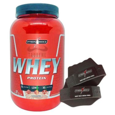 Imagem de Nutri Whey Isolado Hidro 3W Morango 900g  + Luva Integral-Unissex