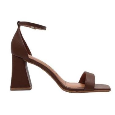 Imagem de Sandália Feminina Vizzano Salto Bloco Fechada Atrás 6464.102-Feminino