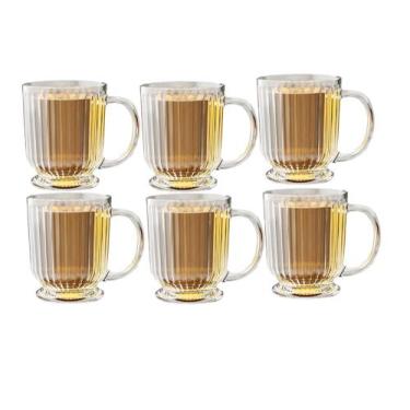 Imagem de Conjunto 6 Xicaras 200 ml em Vidro - Casa Ambiente