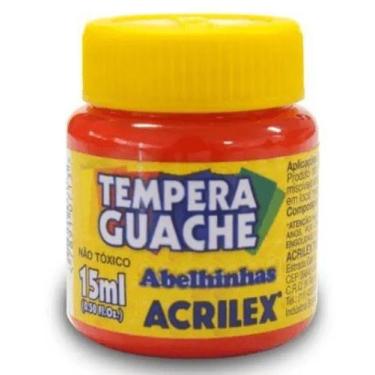 Imagem de Tinta Tempera Guache 15ml Vermelho 507 Acrilex Tinta Tempera Guache 15