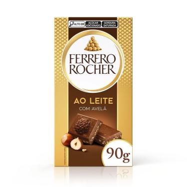 Imagem de Ferrero Rocher Barra de Chocolate ao Leite com Avelã 90g