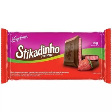 Imagem de Neugebauer Confeito de Chocolate Stikadinho com Recheio de Morango 70g