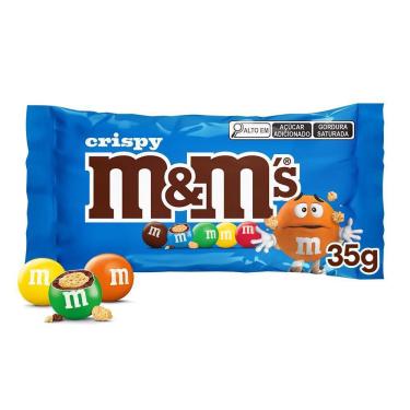 Imagem de M&M's Confeito de Chocolate ao Leite com Flocos de Arroz Crispy 35g