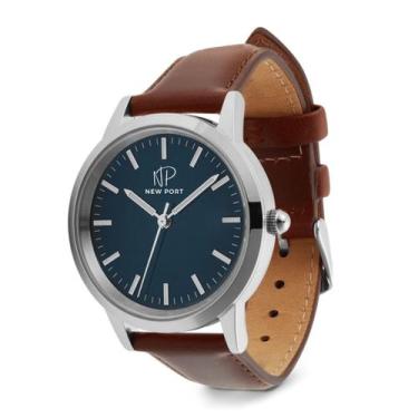 Imagem de Relógio Feminino Elegante Prata Casual Analógico New Port