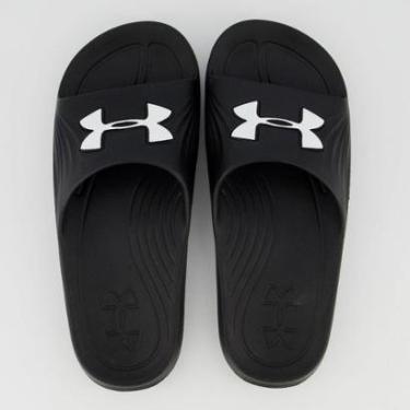 Imagem de Chinelo Under Armour Core 2 Preto e Branco-Masculino