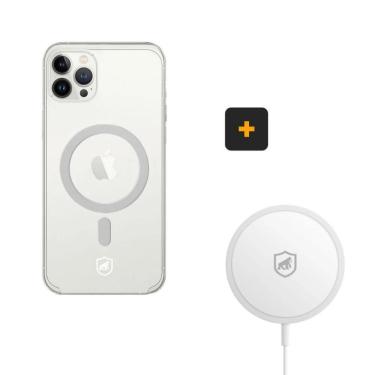 Imagem de Kit Magsafe - Carregador E Capa Case Capinha Para Iphone 12 Pro Max - Gshield