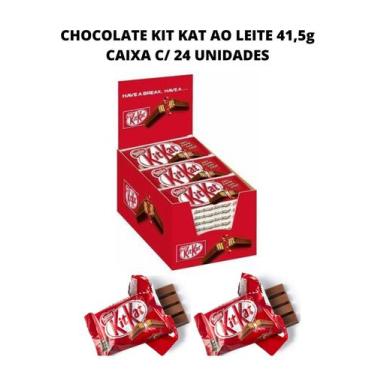 Imagem de CHOCOLATE KIT KAT AO LEITE 41,5g CAIXA COM 24 UNIDADES NESTLÉ