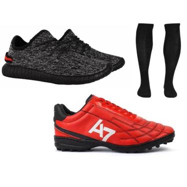 Imagem de Chuteira Society + Tênis + Meião-Masculino
