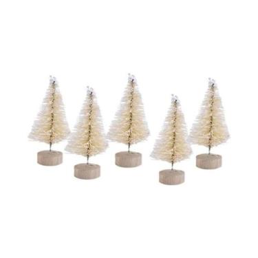 Imagem de Mini Árvore De Natal Artificial 30PCS Decoração DIY Papai Noel Neve De