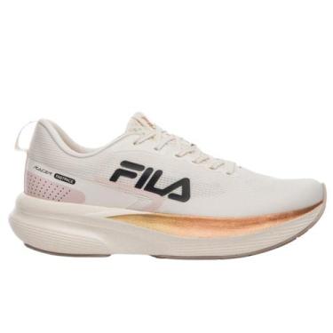 Imagem de Tênis de Corrida Feminino Fila Racer Fastpace Original, 38, Bege, Bran