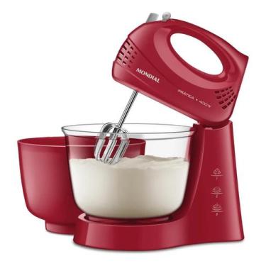 Imagem de Batedeira Prática B-45-r 400w Vermelha Mondial Cor Vermelho - Congratu
